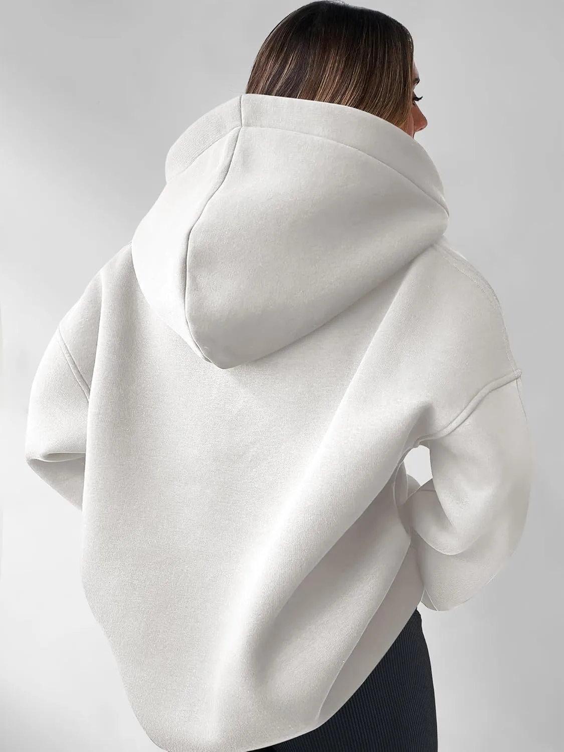 Loose Fit Hooded Hoodie Regular Length American and European Style with Single Pullover Regular Thickness Autumn Women Hoodie