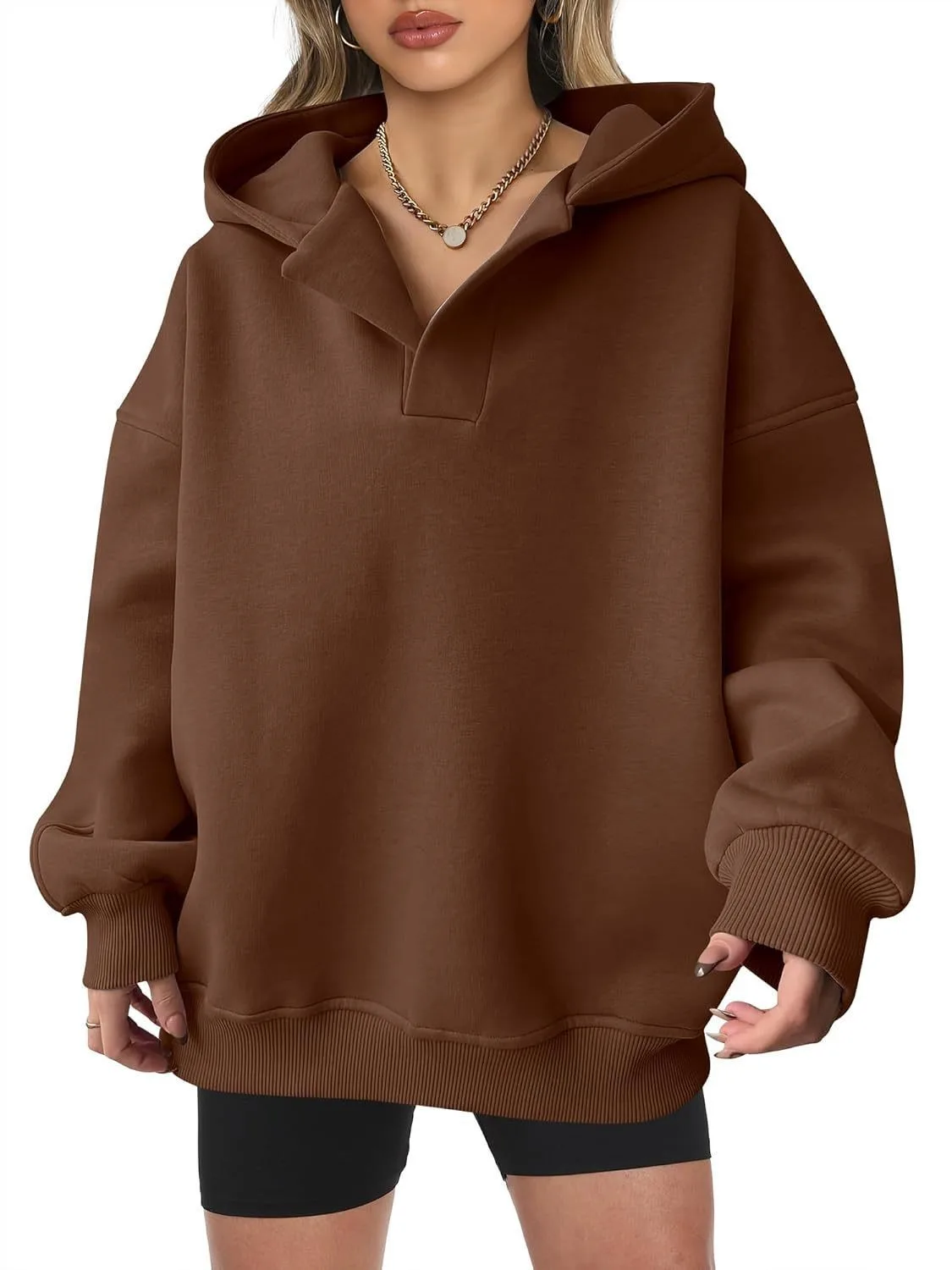 Loose Fit Hooded Hoodie Regular Length American and European Style with Single Pullover Regular Thickness Autumn Women Hoodie