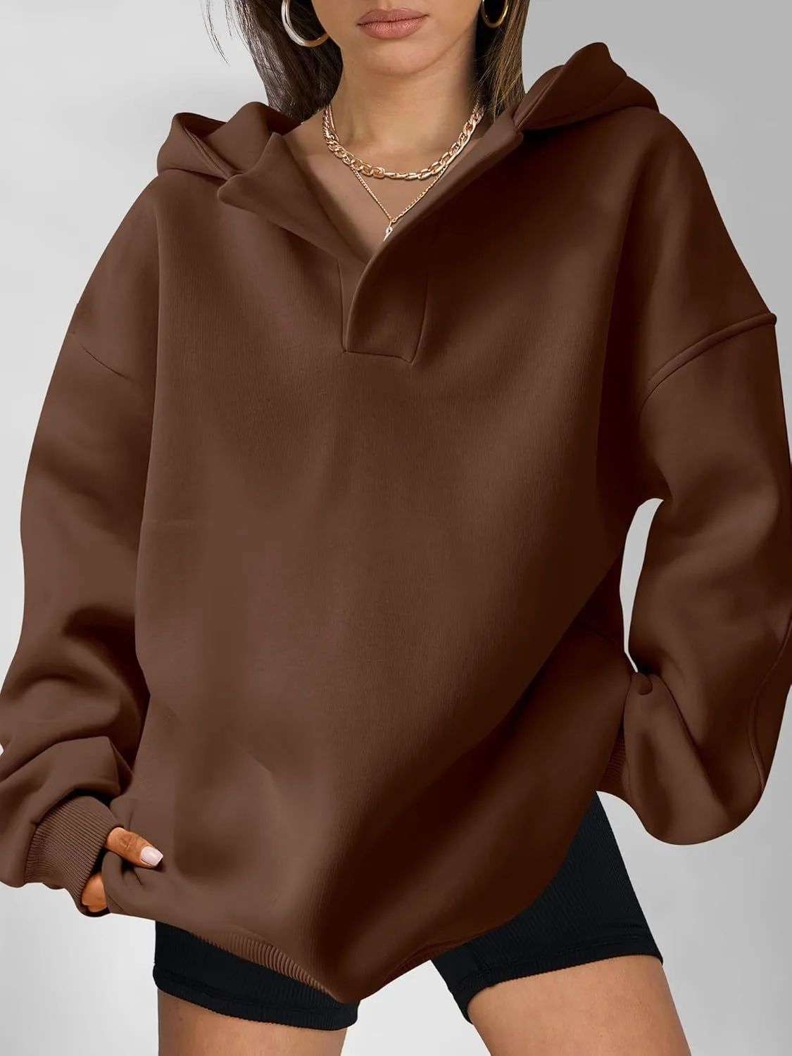 Loose Fit Hooded Hoodie Regular Length American and European Style with Single Pullover Regular Thickness Autumn Women Hoodie