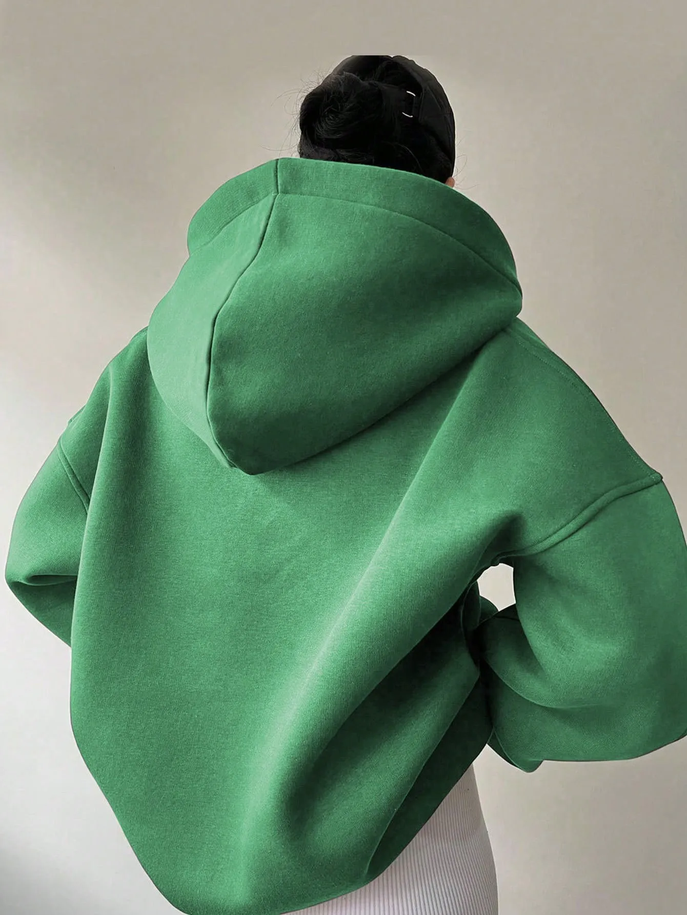 Loose Fit Hooded Hoodie Regular Length American and European Style with Single Pullover Regular Thickness Autumn Women Hoodie