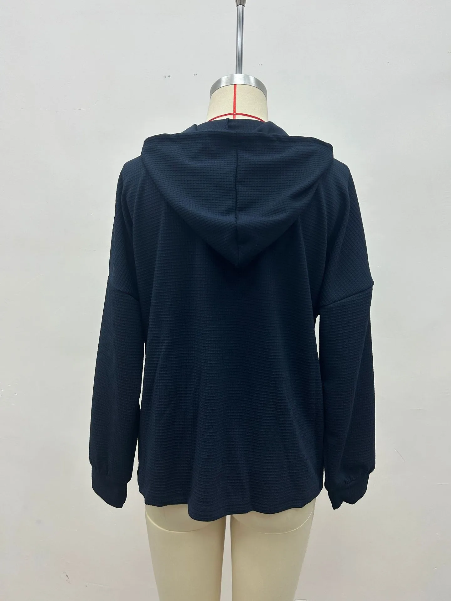Casual Hooded Loose Fit Hoodie with Japanese Korean Casual Asymmetrical Hooded Neckline Irregular Design Women Sweatshirts