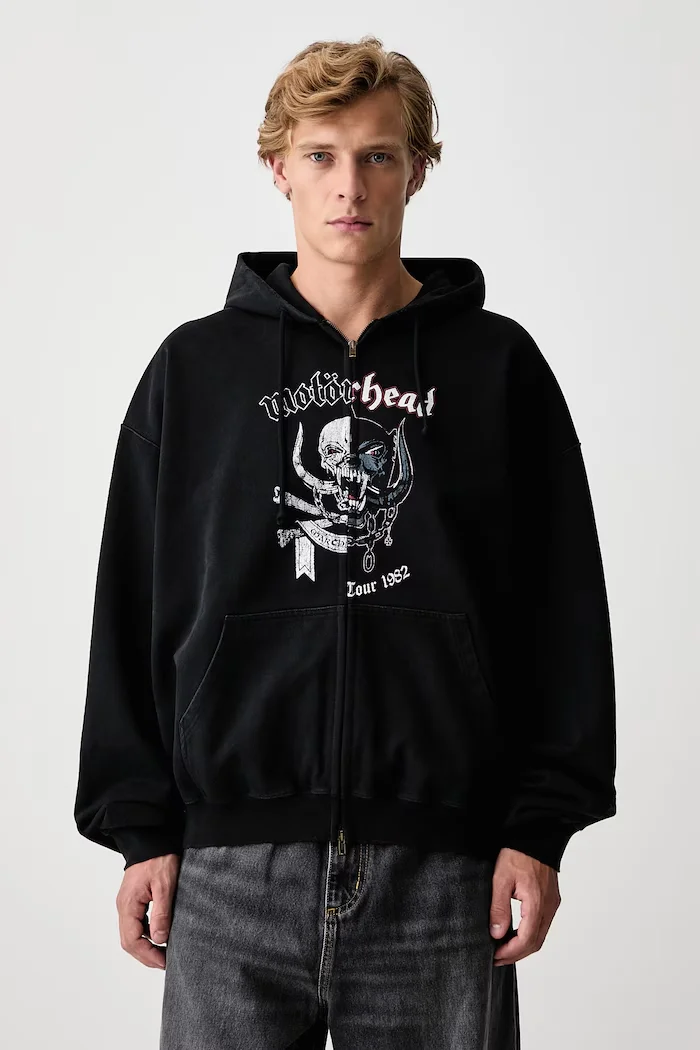 Y2K Men Full Zip Hoodie Black Angel Letter Print Hooded Sweatshirt Oversized Loose Streetwear Jacket Hip Hop Casual Long Sleeve