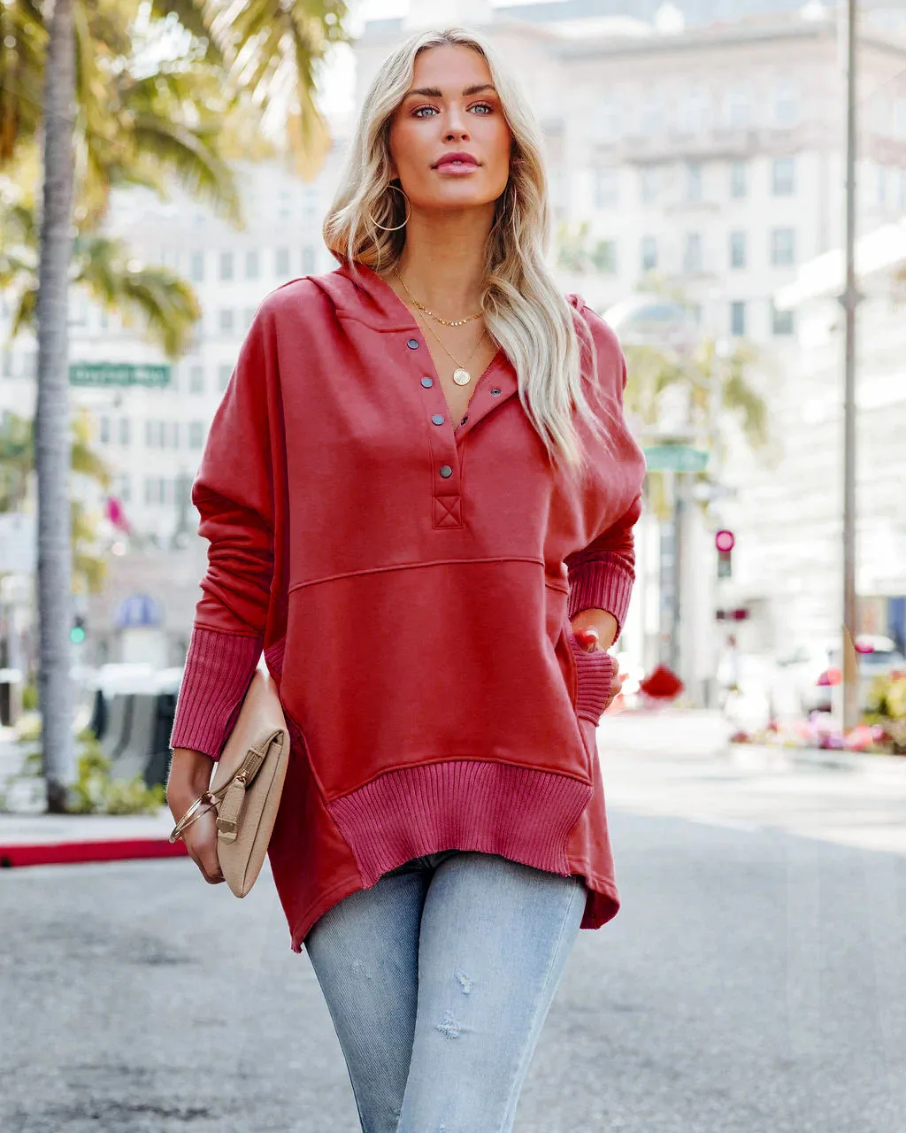 Casual Loose White Women Sweatshirt Autumn Winter V-neck Hooded Batwing Sleeve Hoodie Threaded Splicing Top For Women Pullovers