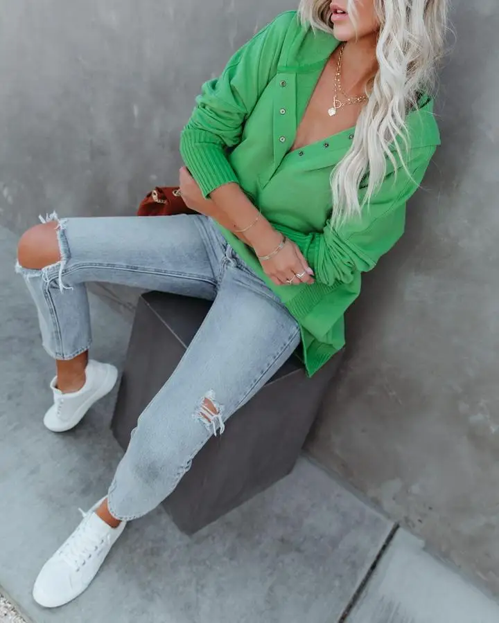 Casual Loose White Women Sweatshirt Autumn Winter V-neck Hooded Batwing Sleeve Hoodie Threaded Splicing Top For Women Pullovers