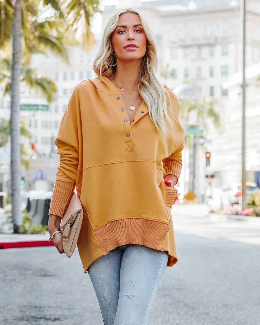 Casual Loose White Women Sweatshirt Autumn Winter V-neck Hooded Batwing Sleeve Hoodie Threaded Splicing Top For Women Pullovers