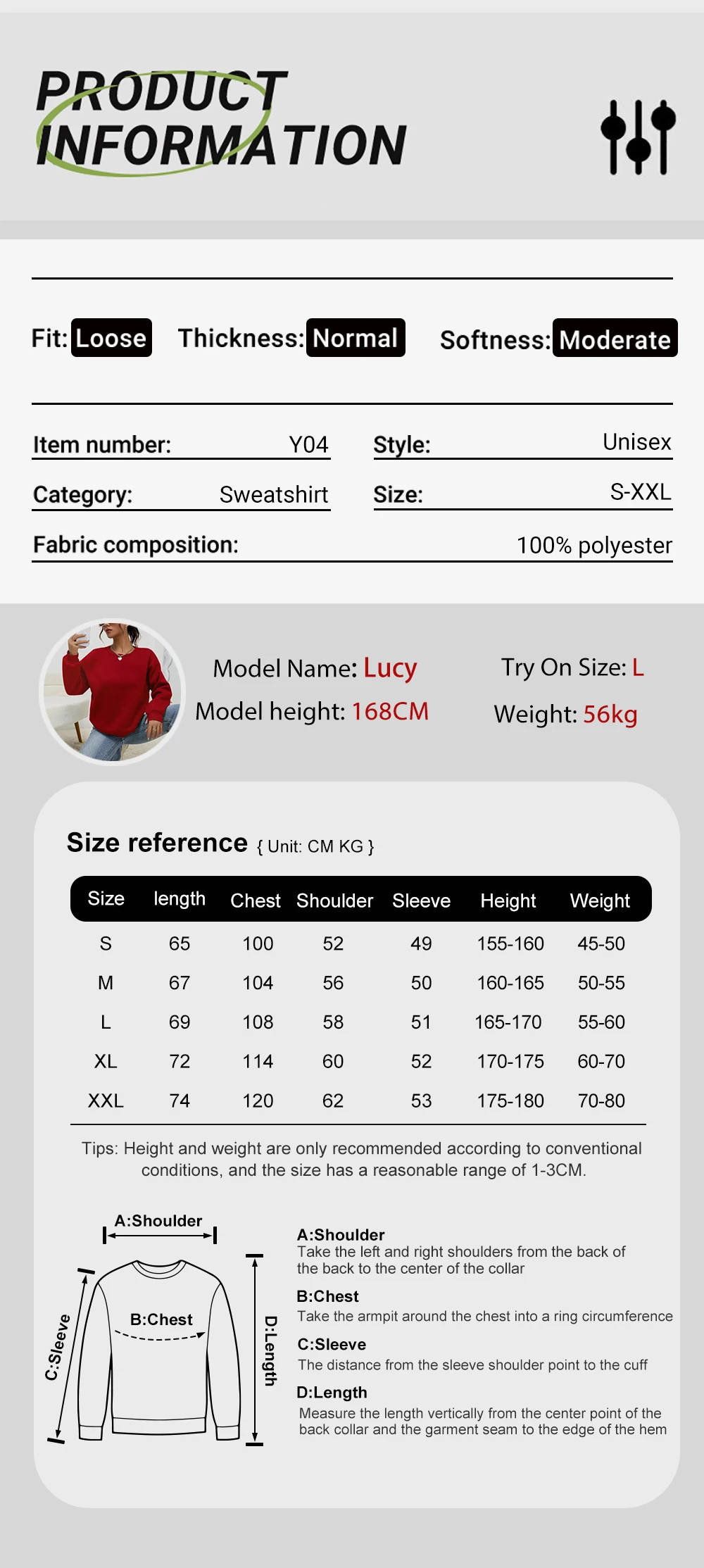 Fashion Womens Sweatshirt Fresh Red Cherries Printing Pullover Crewneck Fleece Soft Breathable Hoodie Autumn Female Streetwear
