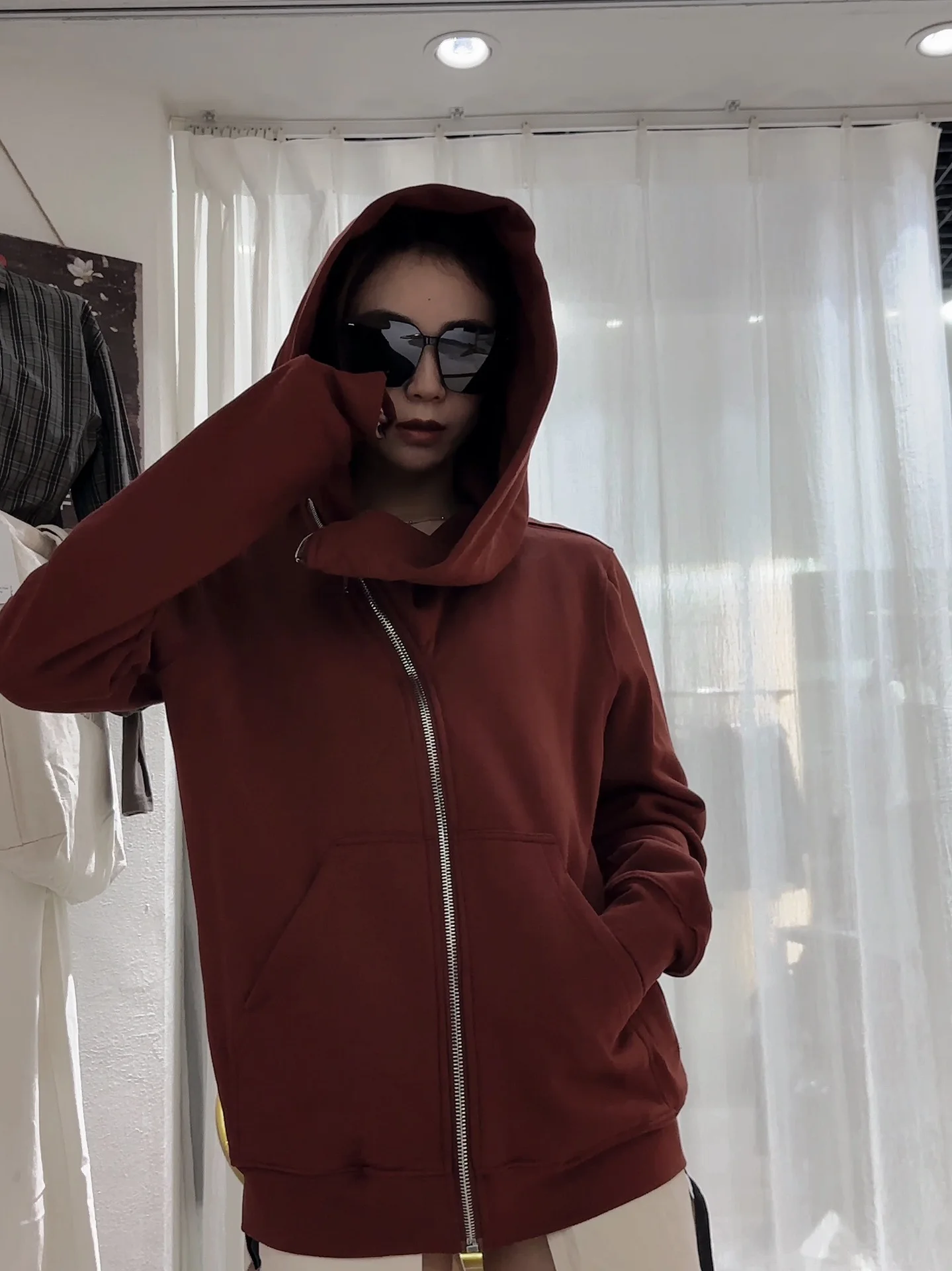 High Quality Men's and Women's Couple's Fleece Hoodie Jacket Hoodie Autumn and Winter New Version RO Style Wizard Hat