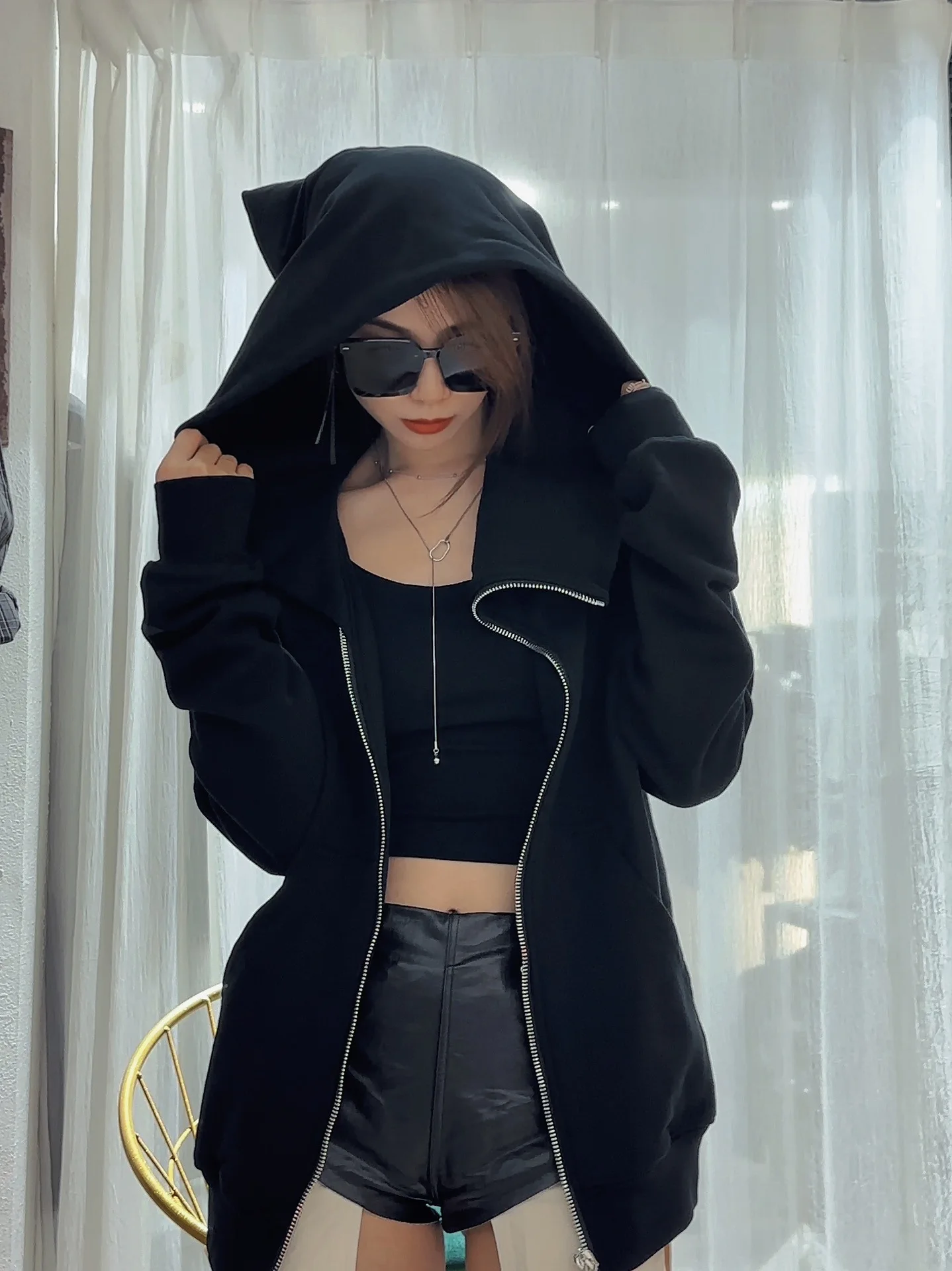 High Quality Men's and Women's Couple's Fleece Hoodie Jacket Hoodie Autumn and Winter New Version RO Style Wizard Hat