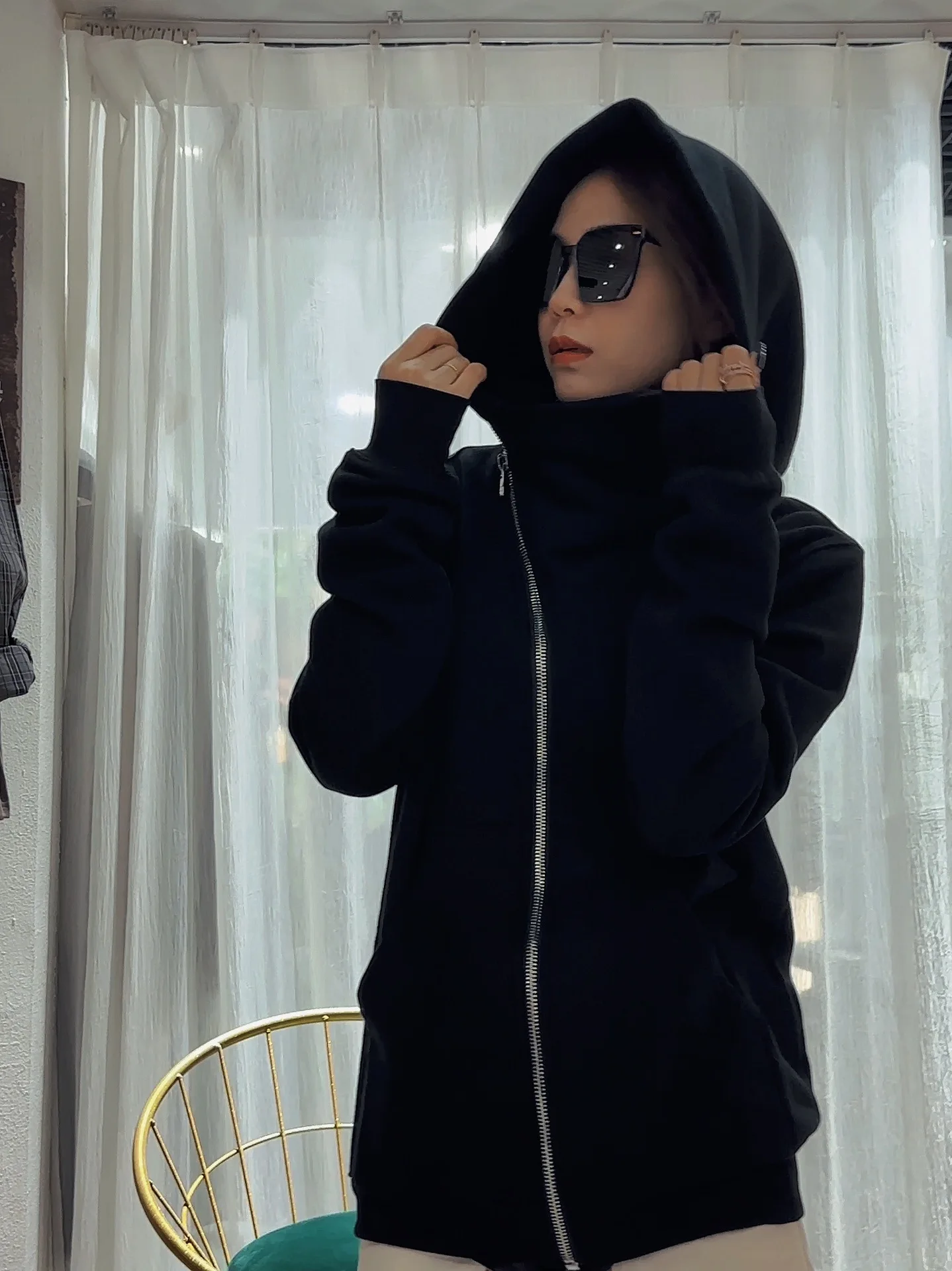 High Quality Men's and Women's Couple's Fleece Hoodie Jacket Hoodie Autumn and Winter New Version RO Style Wizard Hat