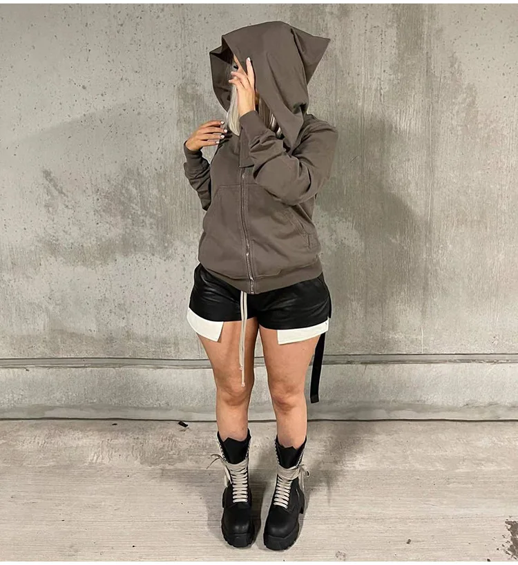 High Quality Men's and Women's Couple's Fleece Hoodie Jacket Hoodie Autumn and Winter New Version RO Style Wizard Hat