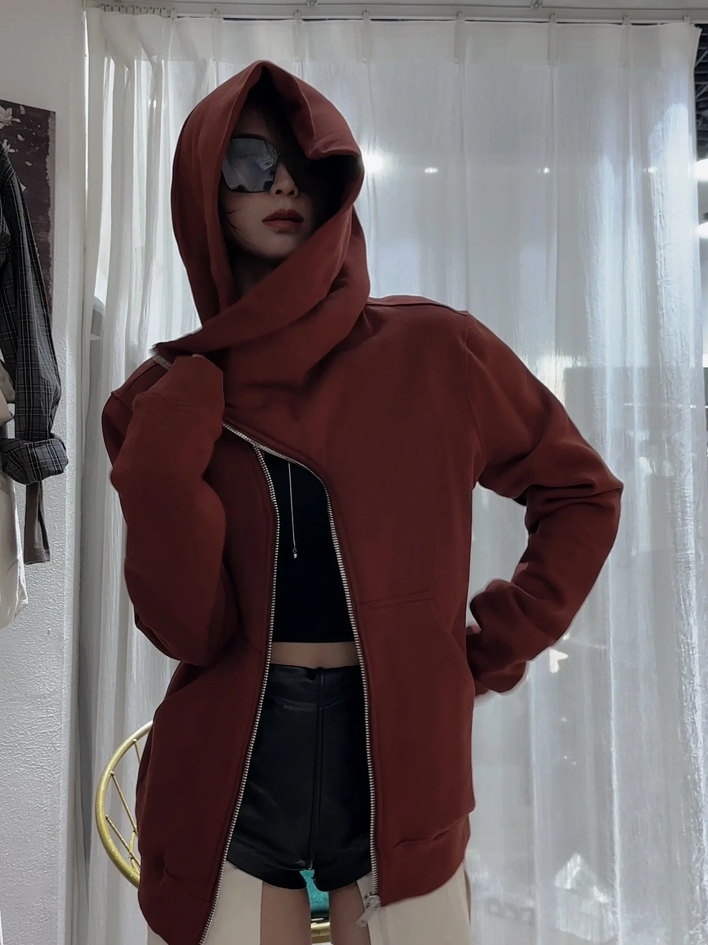 High Quality Men's and Women's Couple's Fleece Hoodie Jacket Hoodie Autumn and Winter New Version RO Style Wizard Hat