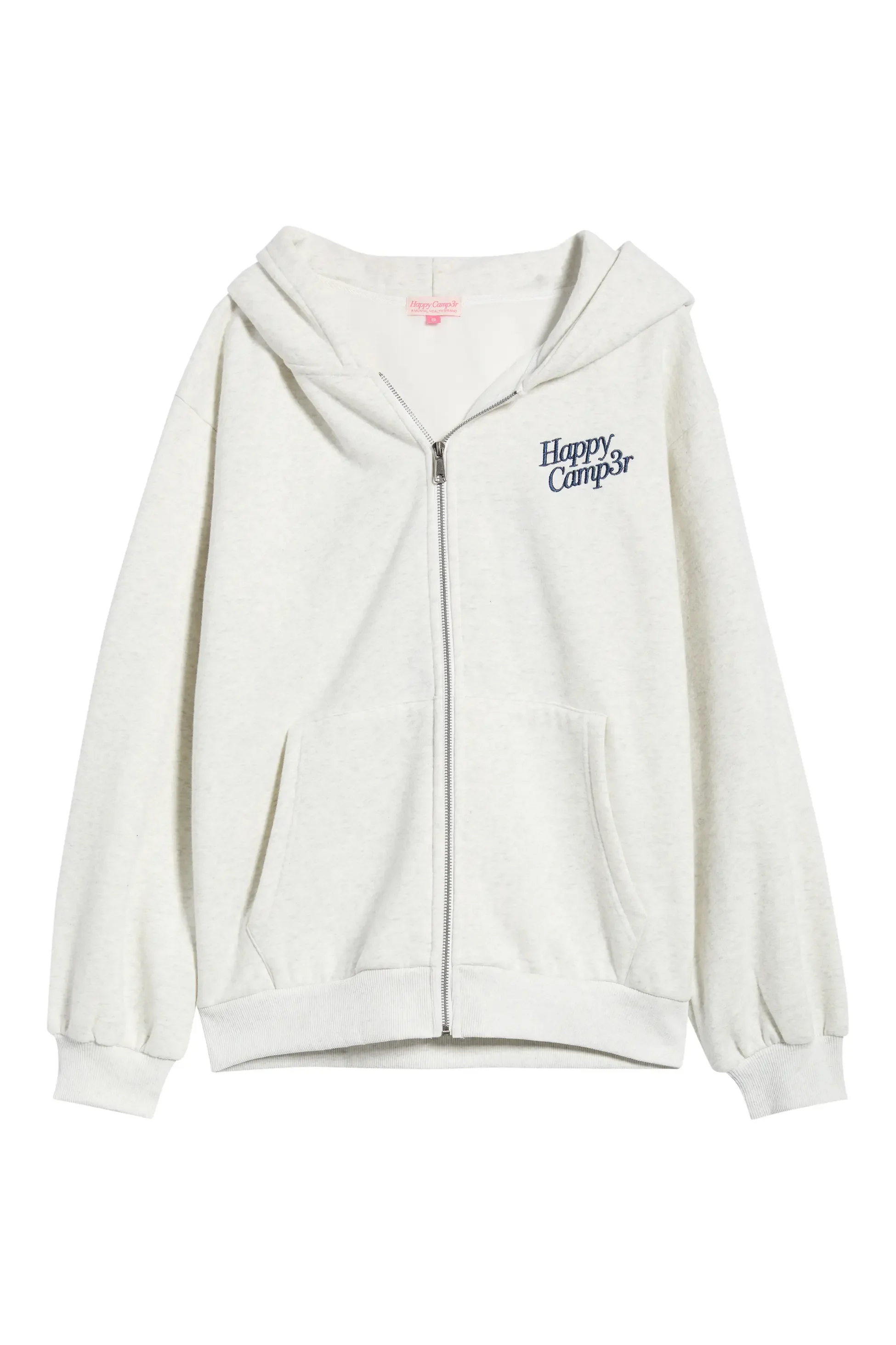 Y2K Women Zip‑Up Hooded Jacket Cute Dalmatians Dog Embroidery Back Design Oversized Loose Long Sleeve Casual Streetwear