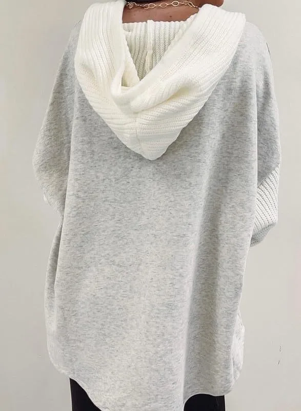 Casual Hooded Hoodie with Loose Fit Mid Length Regular Sleeve American and European Style Streetwear Long Sleeve Women Hoodie