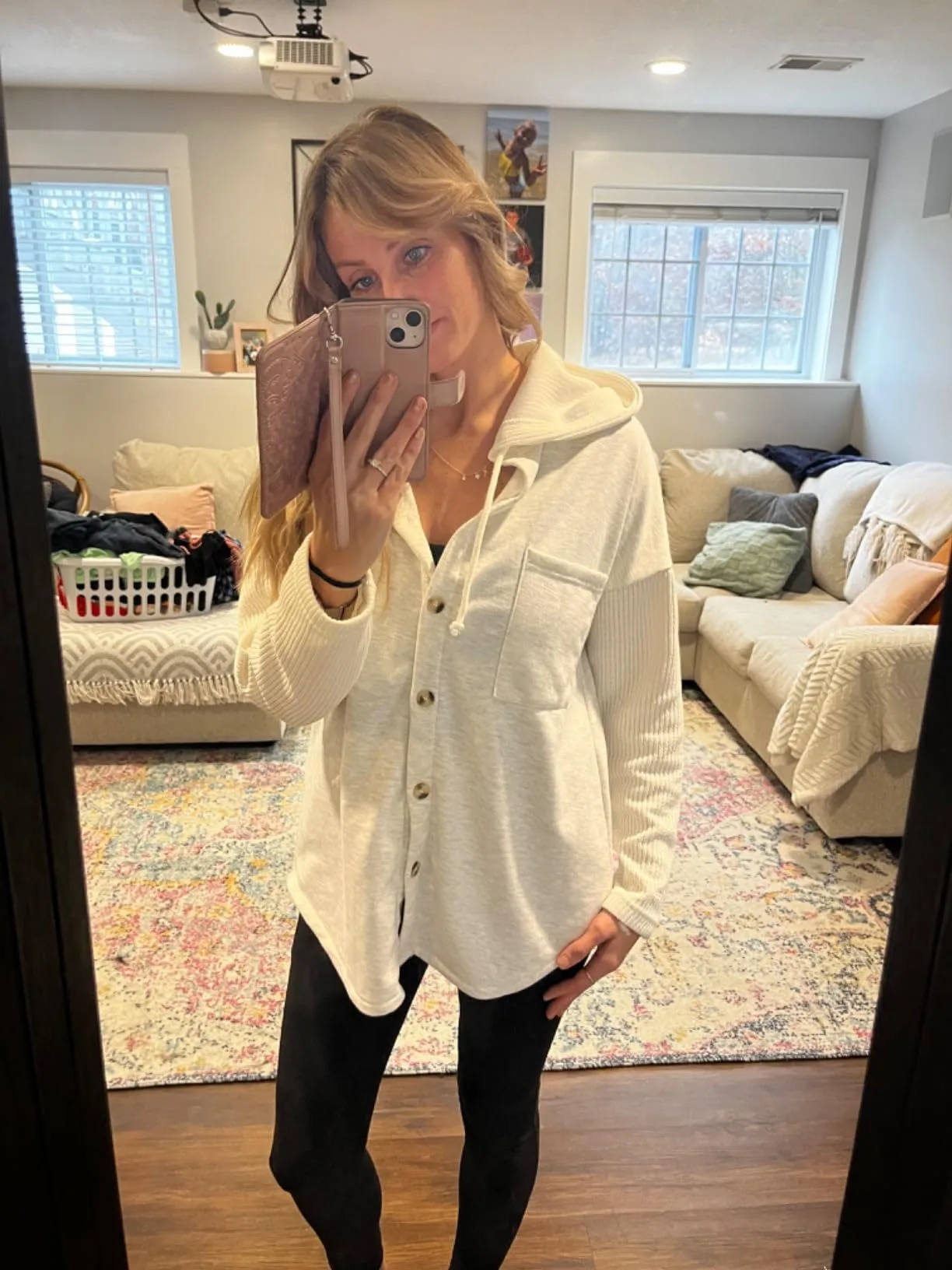 Casual Hooded Hoodie with Loose Fit Mid Length Regular Sleeve American and European Style Streetwear Long Sleeve Women Hoodie