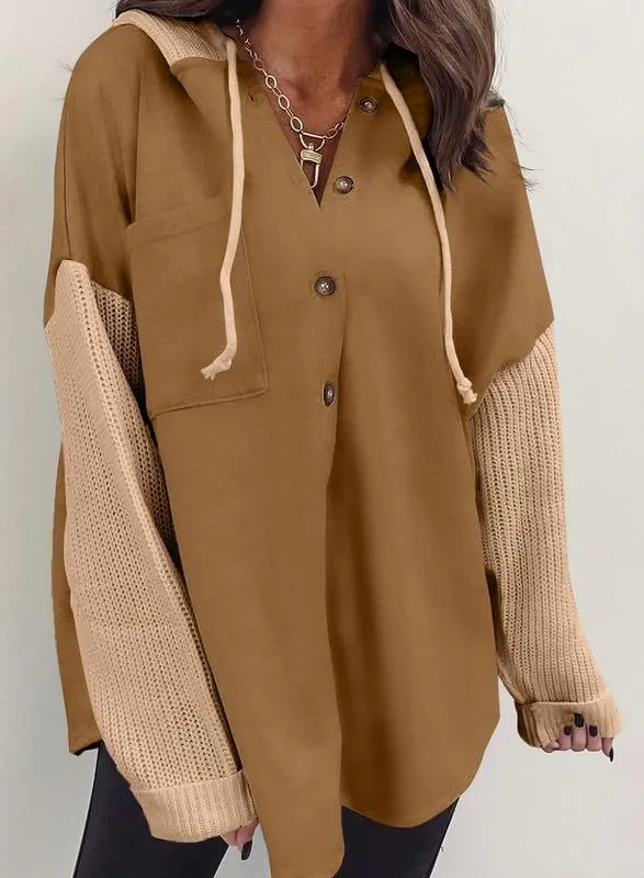 Casual Hooded Hoodie with Loose Fit Mid Length Regular Sleeve American and European Style Streetwear Long Sleeve Women Hoodie