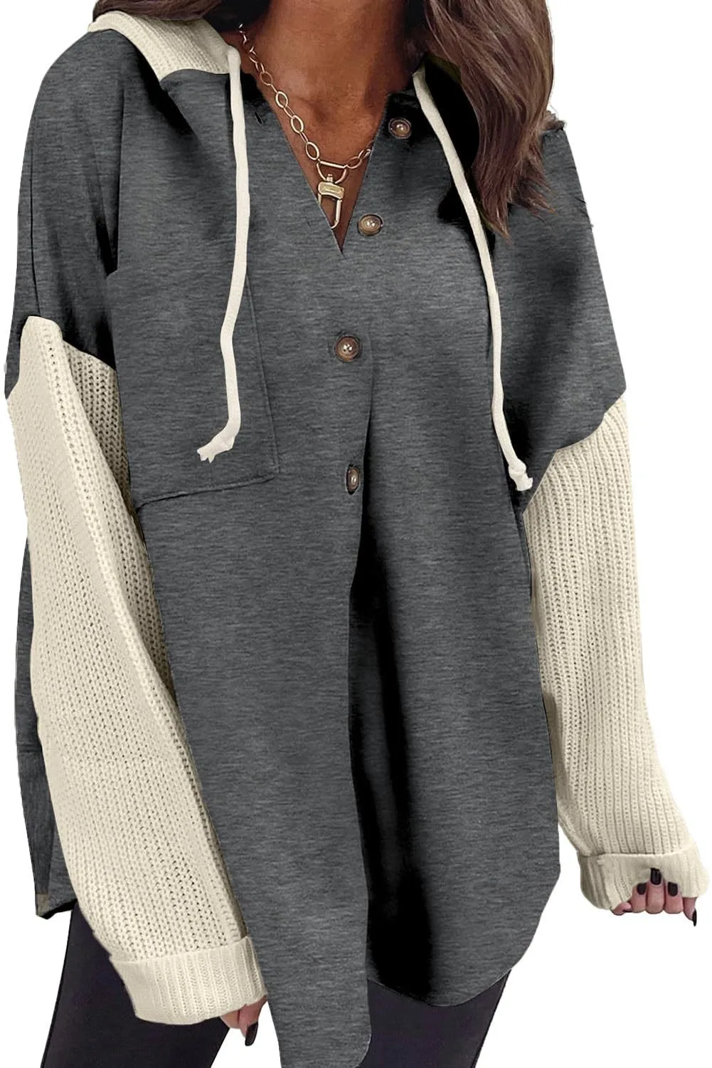 Casual Hooded Hoodie with Loose Fit Mid Length Regular Sleeve American and European Style Streetwear Long Sleeve Women Hoodie