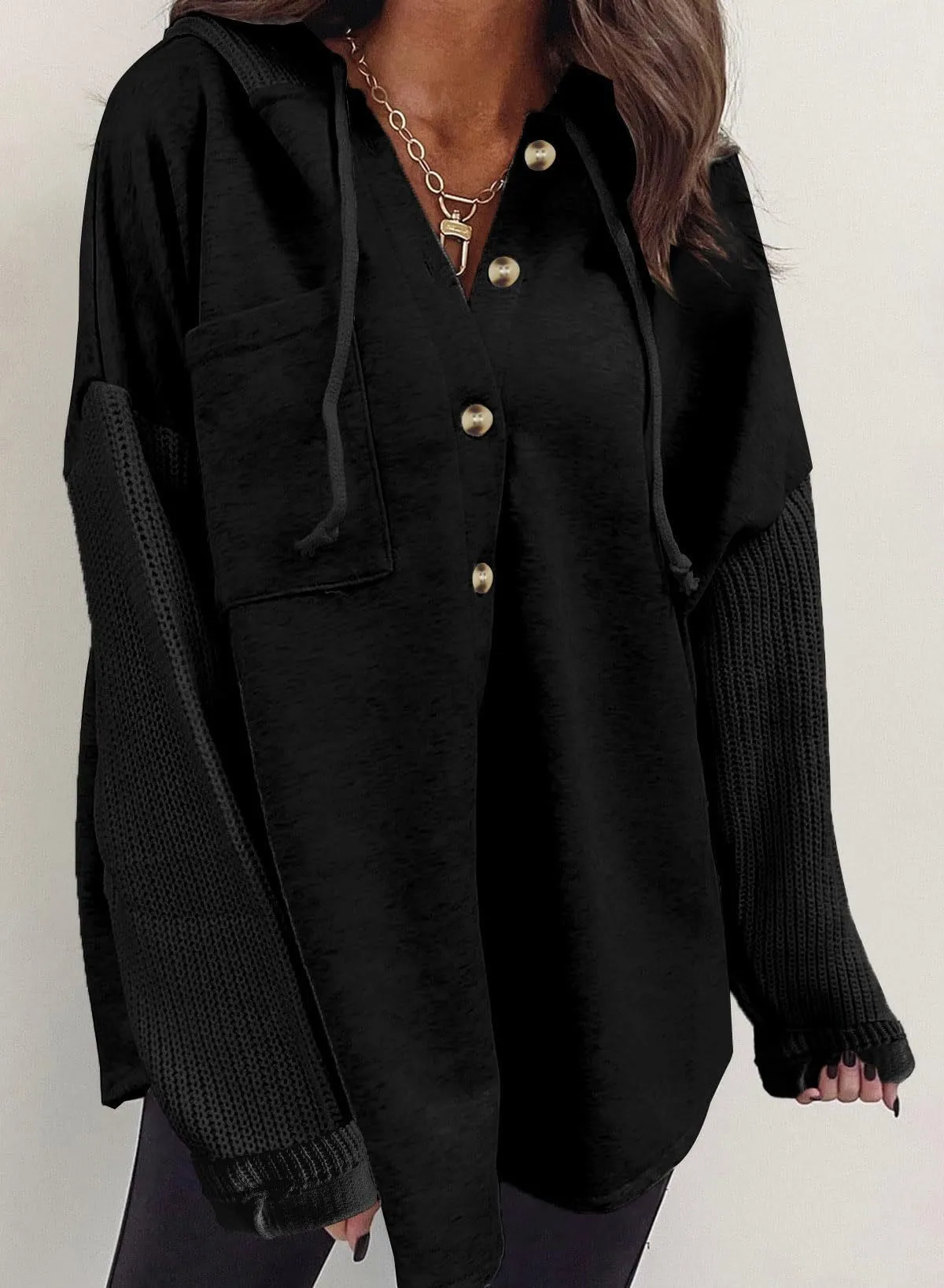 Casual Hooded Hoodie with Loose Fit Mid Length Regular Sleeve American and European Style Streetwear Long Sleeve Women Hoodie