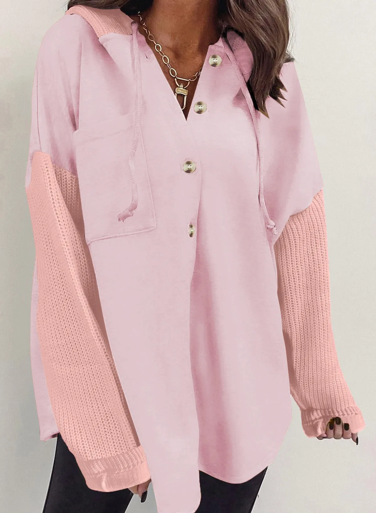 Casual Hooded Hoodie with Loose Fit Mid Length Regular Sleeve American and European Style Streetwear Long Sleeve Women Hoodie