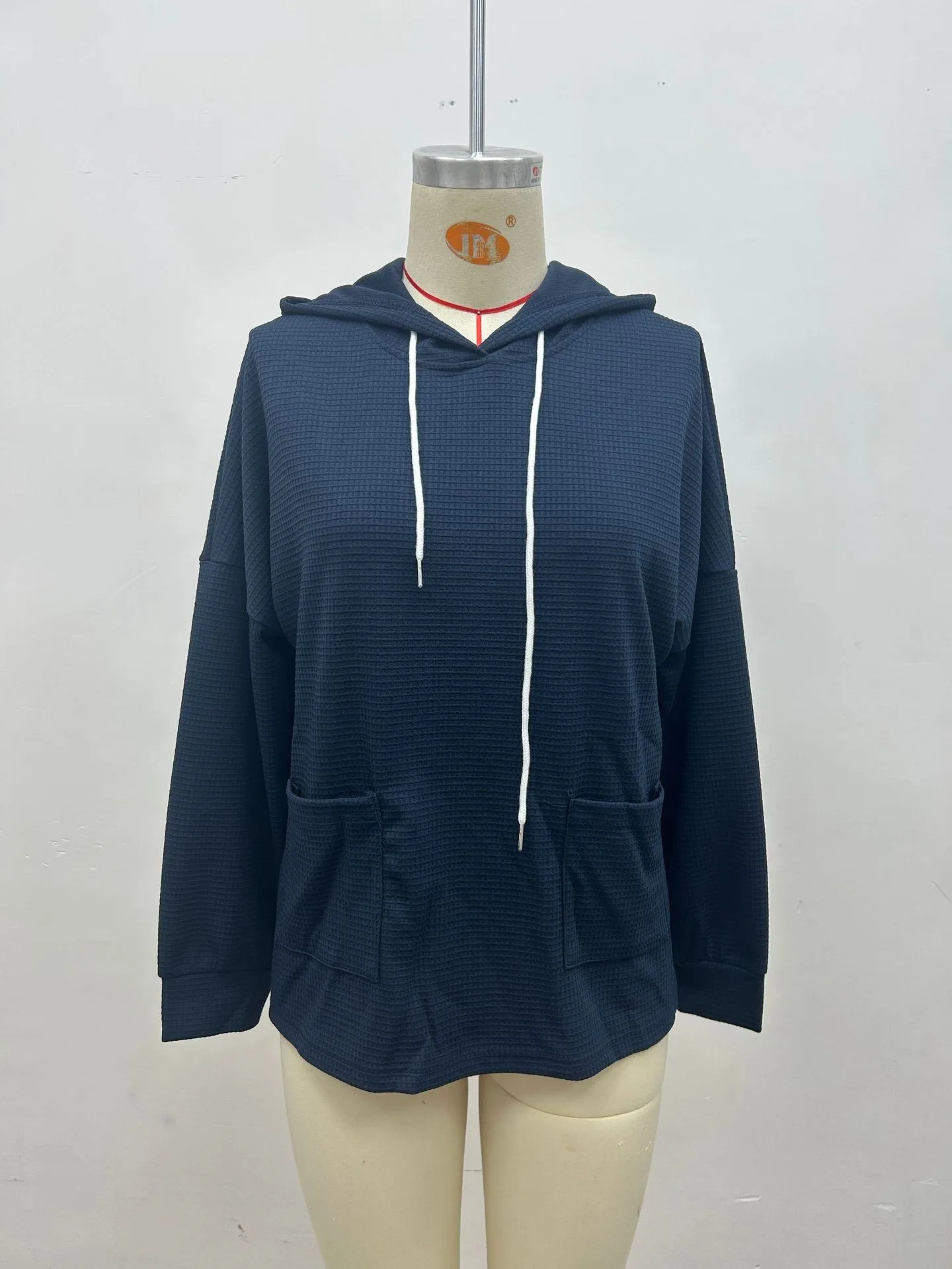 Casual Hooded Loose Fit Hoodie with Japanese Korean Casual Asymmetrical Hooded Neckline Irregular Design Women Sweatshirts