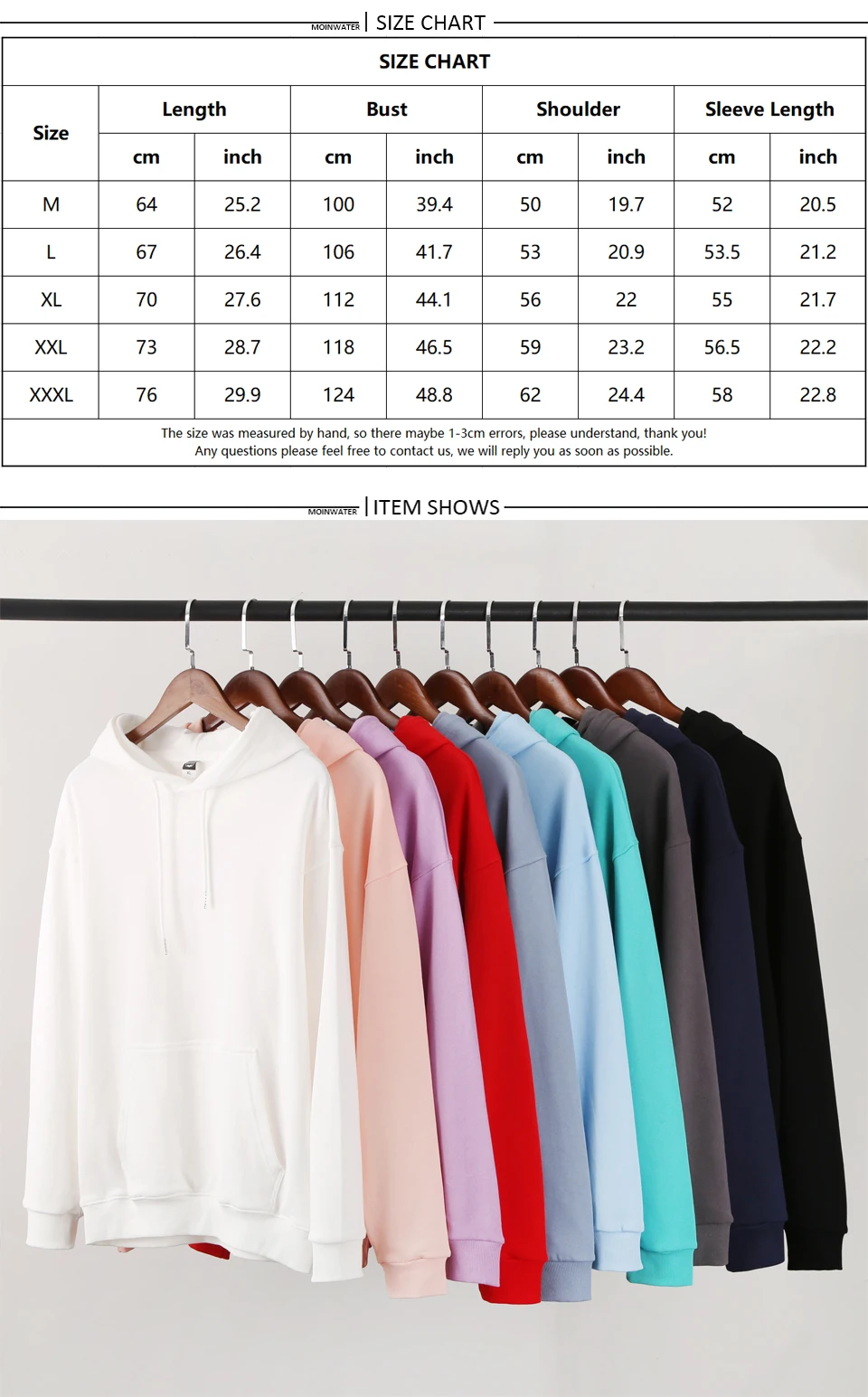 WAVLATII New Women White Hoodies Female Spring Light Green Sweatshirt Lady Autumn Casual Long Sleeve Tops MH2239
