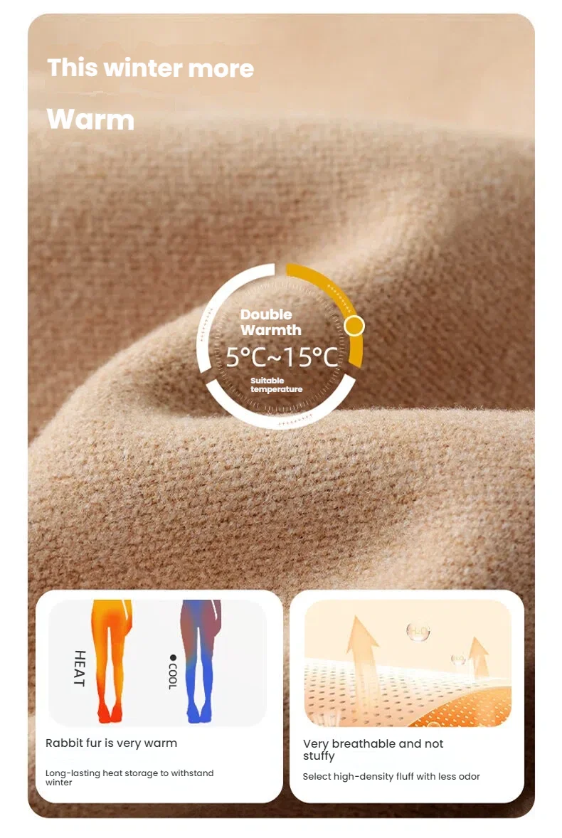 New Winter Thermal Fleece Lined Leggings Women's Outdoor Wear Thickened Plush Trousers Cold Weather Warm Pants Woman Clothing