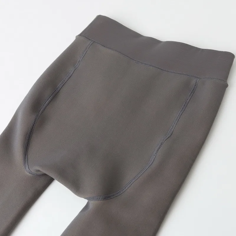 Women Fleece Leggings Sexy Translucent Slim Pantyhose Elasticity Winter Warm Legging Thermal Tights Female Woman Pants Streetwea