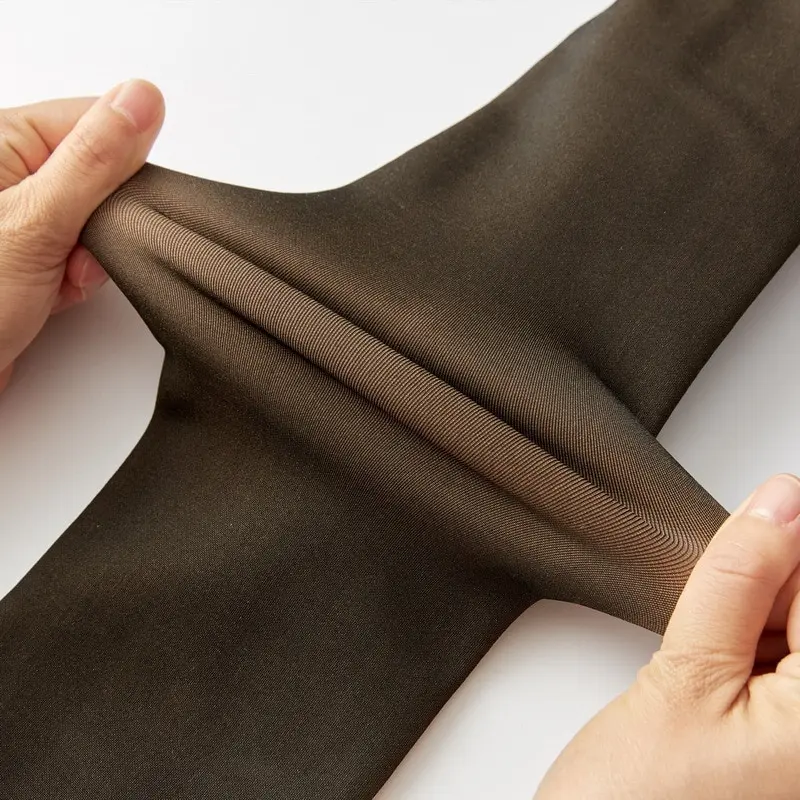 Women Fleece Leggings Sexy Translucent Slim Pantyhose Elasticity Winter Warm Legging Thermal Tights Female Woman Pants Streetwea