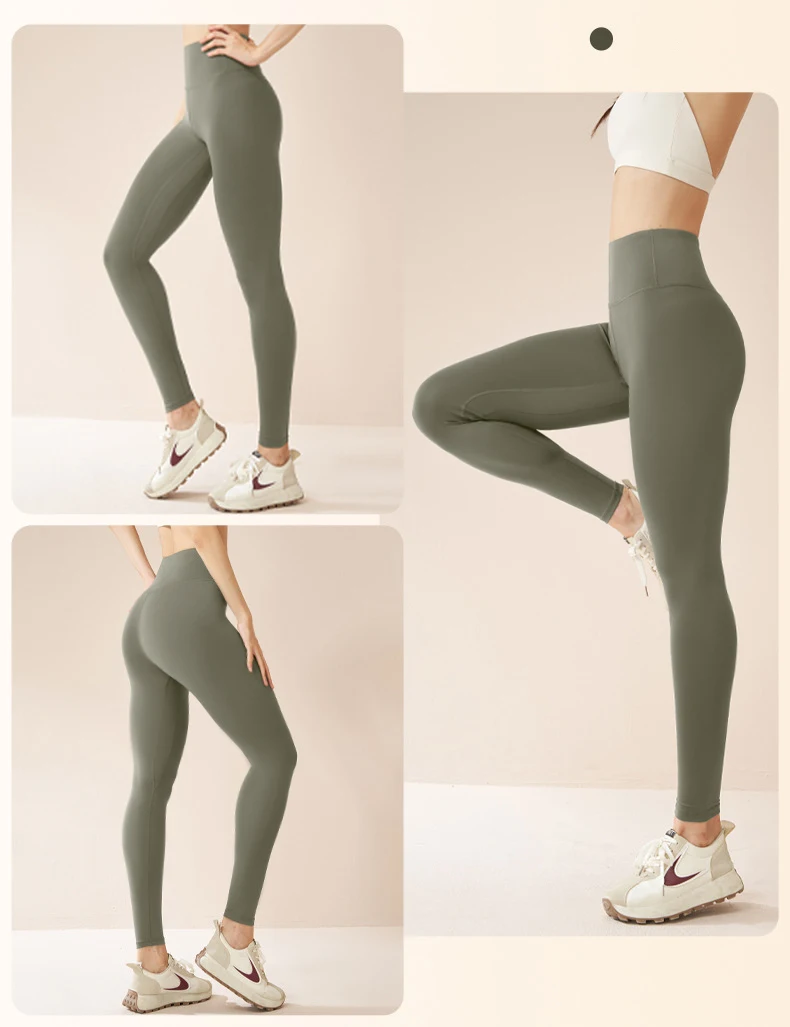 2025 New Autumn Winter Green Fleece Warm Leggings Women High Waisted Elastic Velvet Thick Sports Fitness Yoga Leggings