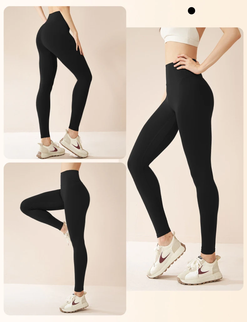 2025 New Autumn Winter Green Fleece Warm Leggings Women High Waisted Elastic Velvet Thick Sports Fitness Yoga Leggings