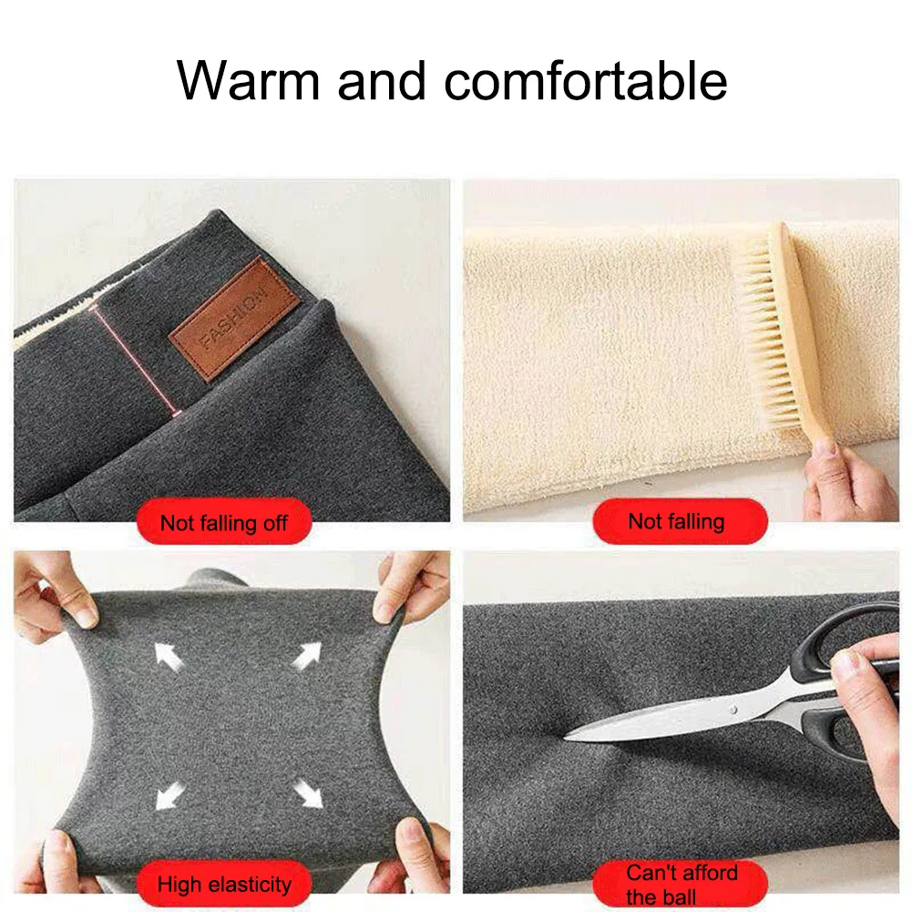 Winter Women Leggings Solid Warm Leggings Thicken Lambwool Hight Waist Fleece Keep Butt Lift High Stretchy Walking Pants Pocket
