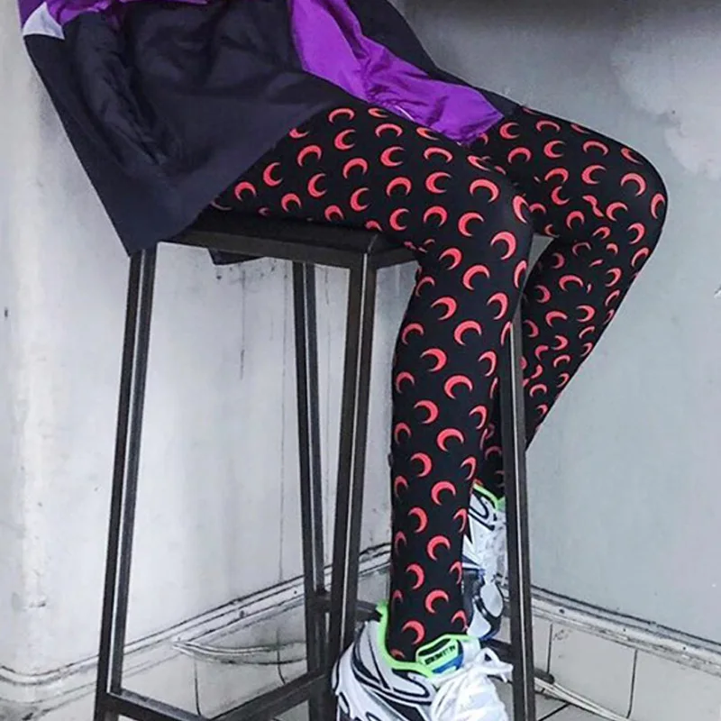 Fashionable Women Printed Elastic Jumpsuit New Summer Casual Seamless Tight Thin Women's High Waisted Leggings