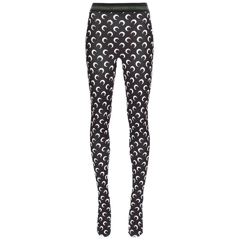 Fashionable Women Printed Elastic Jumpsuit New Summer Casual Seamless Tight Thin Women's High Waisted Leggings
