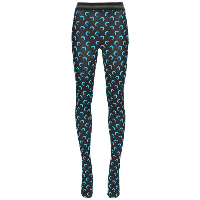 Fashionable Women Printed Elastic Jumpsuit New Summer Casual Seamless Tight Thin Women's High Waisted Leggings