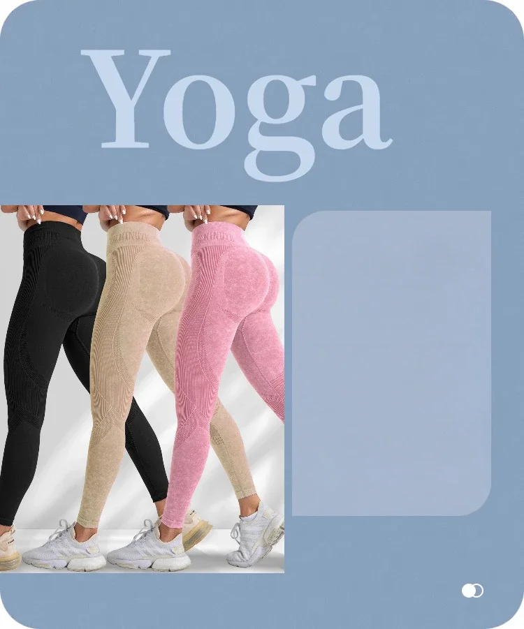 Women Seamless Gym High Waist Yoga Pants Hip Lifting Outdoor Sports Tight Waist Letter Sand Washed Pants Exercise Yoga Leggings