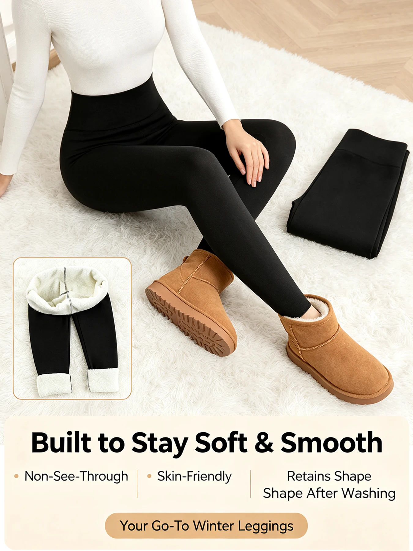 Autumn Winter Warm Fleece Women Leggings Velvet Thicken High Waist Tights Elastic Slim Solid Color Leggings Prevent Cold Tights