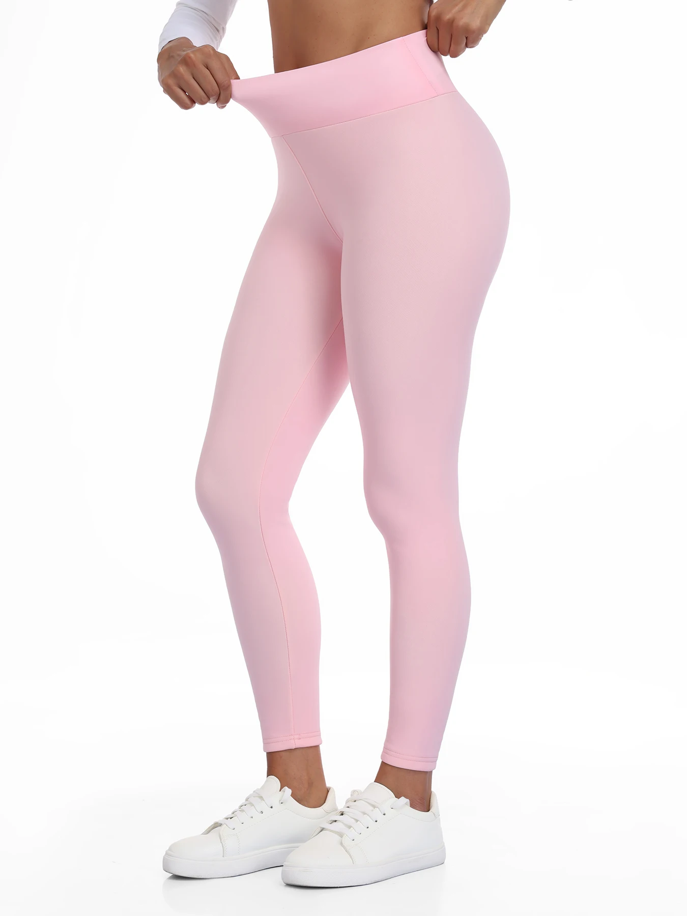 Autumn Winter Warm Fleece Women Leggings Velvet Thicken High Waist Tights Elastic Slim Solid Color Leggings Prevent Cold Tights