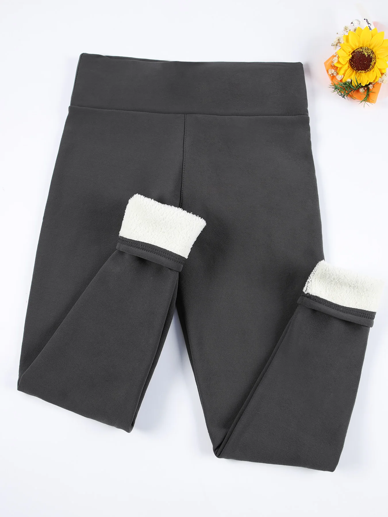 Autumn Winter Warm Fleece Women Leggings Velvet Thicken High Waist Tights Elastic Slim Solid Color Leggings Prevent Cold Tights