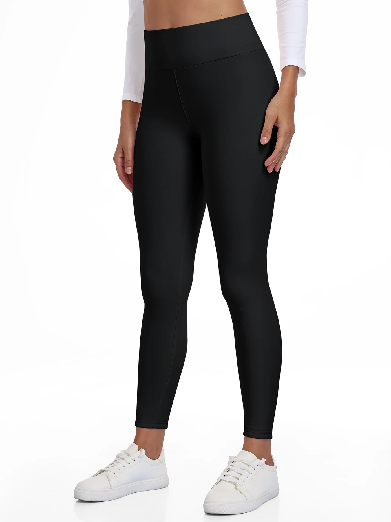 Autumn Winter Warm Fleece Women Leggings Velvet Thicken High Waist Tights Elastic Slim Solid Color Leggings Prevent Cold Tights