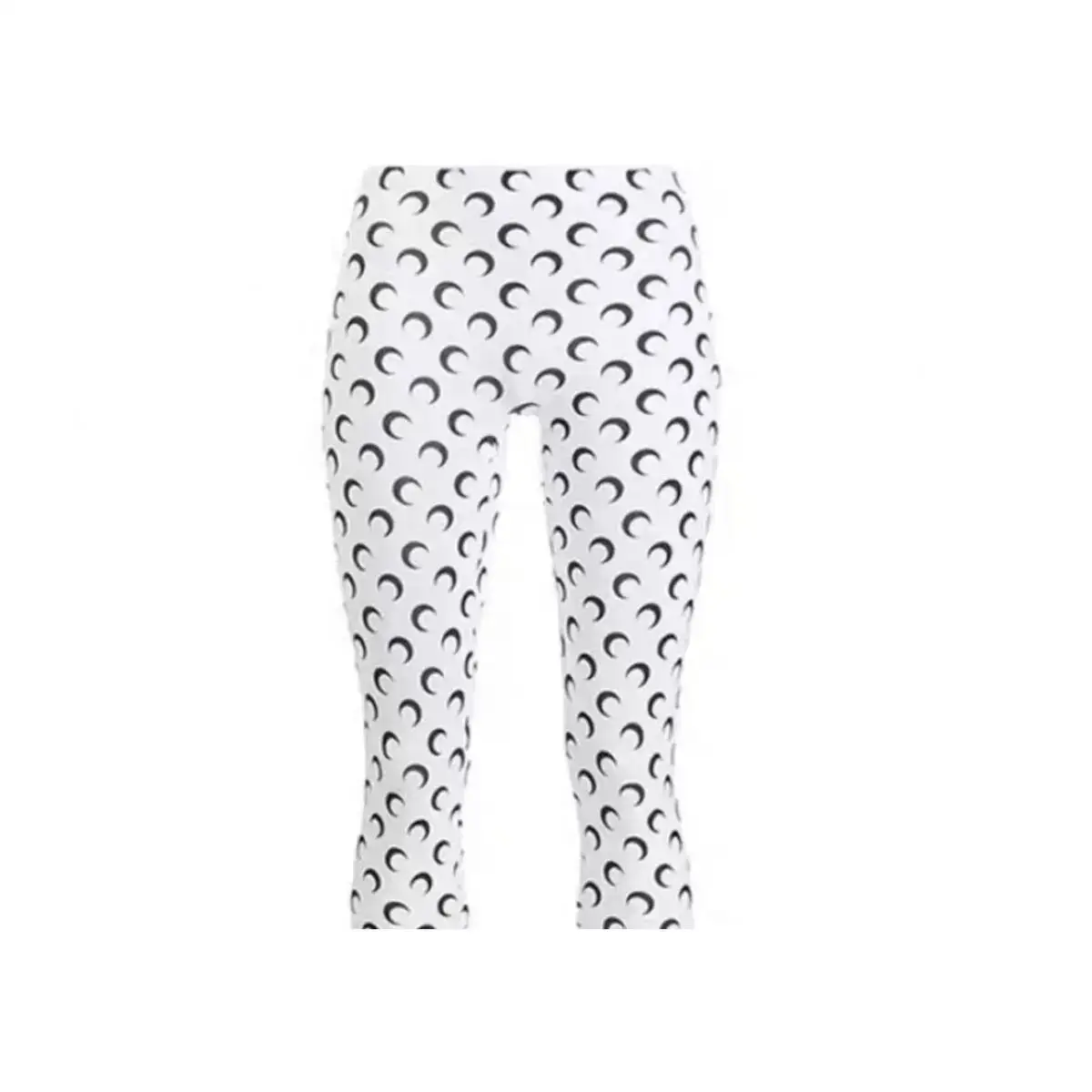 High Waist Slim Fit Women's Leggings Moon Print Streetwear Sexy Versatile Five Part Wear Outside Short Pants