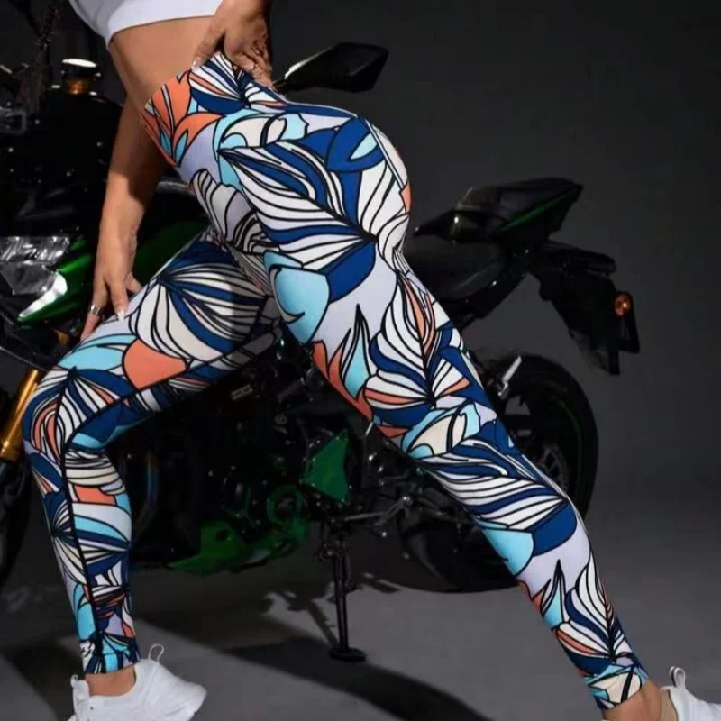 New 3D Print Tie Dye Sports Pants Women Seamless Leggings High Waist Fitness Push Up Leggings Gym Clothing Workout Tights