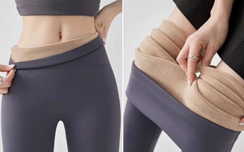 Women's Plus Velvet Thicken Leggings Autumn Winter Elastic Tight Warm Shark Pants Woman Korean High Waist Slimming Yoga Leggings