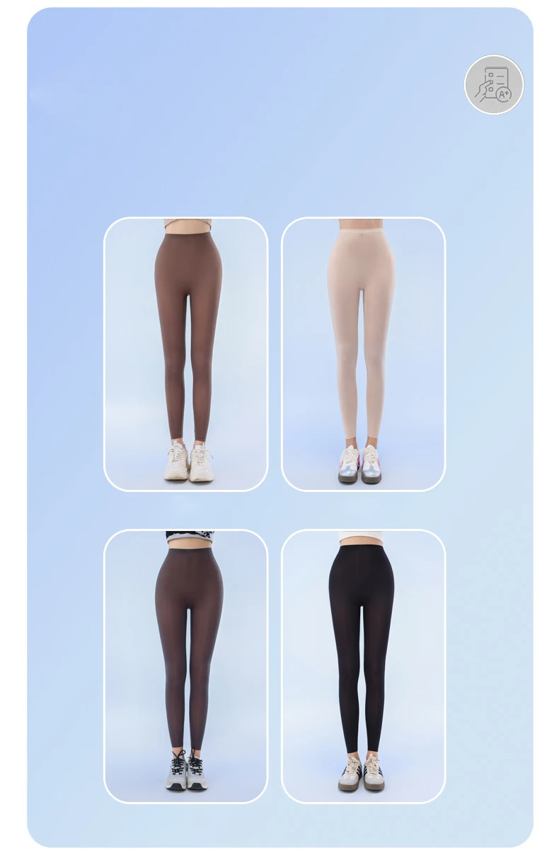 BIVIGAOS Summer Ultra-Thin Skin Sunscreen Leggings Women High Elastic Transparent Facial Mask Underwear Tight Sexy Sport Legging