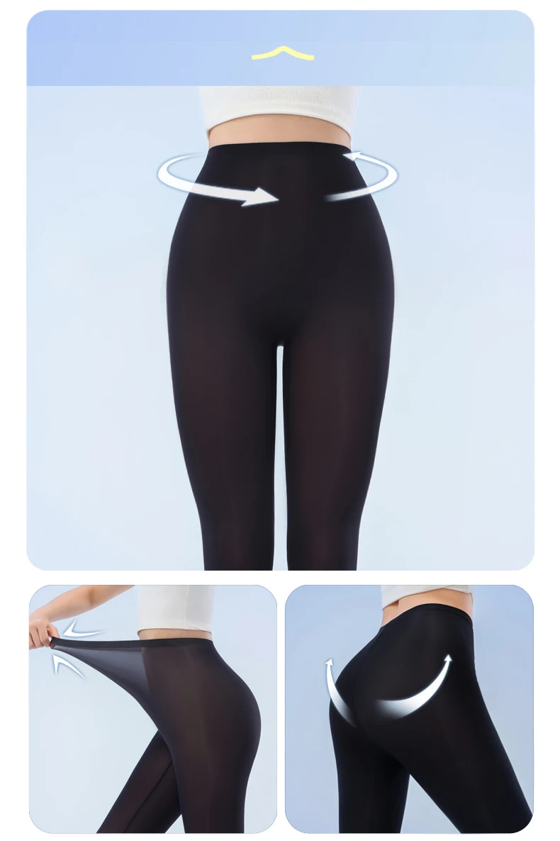 BIVIGAOS Summer Ultra-Thin Skin Sunscreen Leggings Women High Elastic Transparent Facial Mask Underwear Tight Sexy Sport Legging