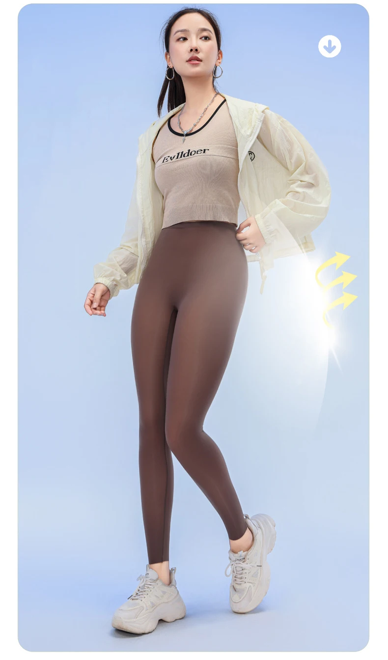 BIVIGAOS Summer Ultra-Thin Skin Sunscreen Leggings Women High Elastic Transparent Facial Mask Underwear Tight Sexy Sport Legging