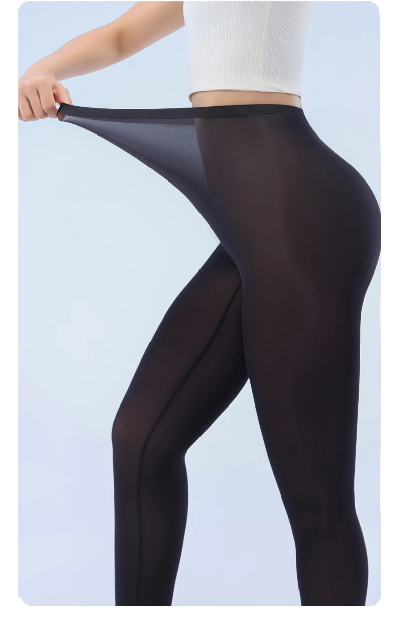 BIVIGAOS Summer Ultra-Thin Skin Sunscreen Leggings Women High Elastic Transparent Facial Mask Underwear Tight Sexy Sport Legging