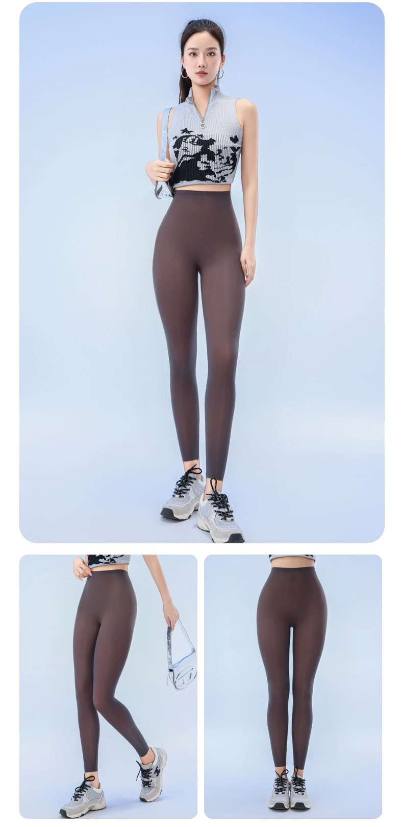 BIVIGAOS Summer Ultra-Thin Skin Sunscreen Leggings Women High Elastic Transparent Facial Mask Underwear Tight Sexy Sport Legging