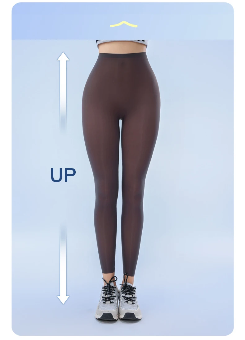 BIVIGAOS Summer Ultra-Thin Skin Sunscreen Leggings Women High Elastic Transparent Facial Mask Underwear Tight Sexy Sport Legging