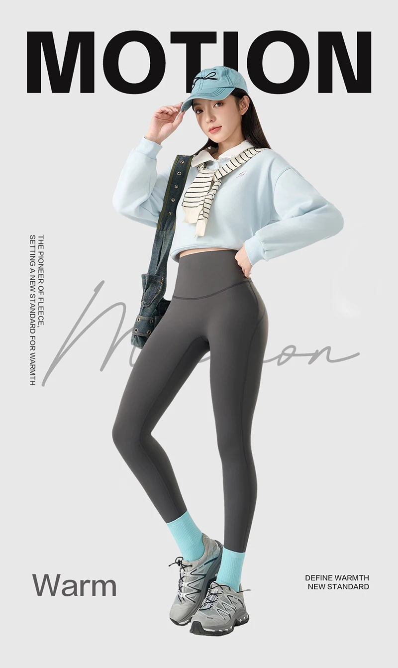 BIVIGAOS Autumn Winter 3D Butt Sharkskin Warm Yoga Leggings Women's Stretch Slim Brushed Light Fleece Fitness Sport Leggings