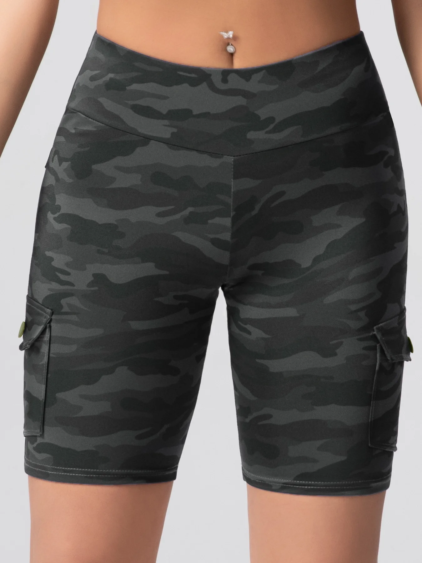 Pockets Gym Leggings Women High Waist Fashion Fitness Pants Skinny Stretch Outdoors Comfortable Sport Leggings