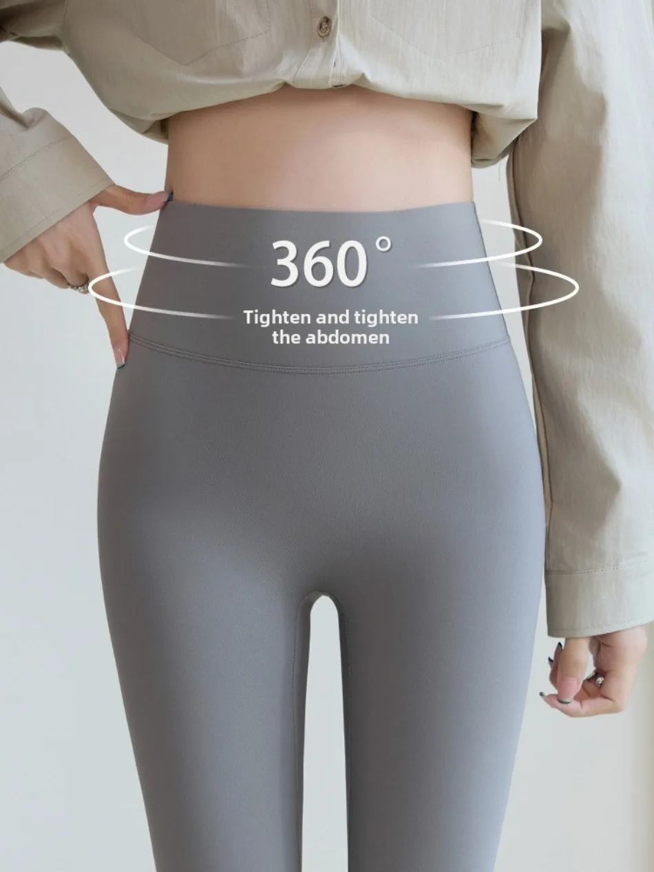 2025 New Shark Pocket Pants High Waist Abdomen in Women Yoga Pencil Pants Slim Thin Casual Sports Fitness Leggings Stretch Tight